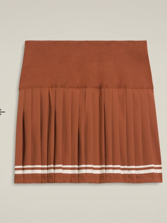 Wilson Midtown Tennis Skirt Bronze Burnt Orange XS - Picture 10 of 16